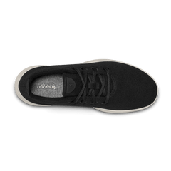 Women's Wool Runner - True Black (Cream Sole)